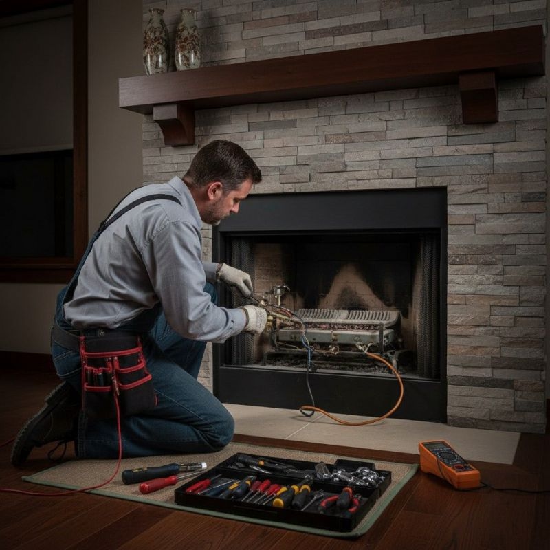 Local Fireplace Insert Repair pros at work