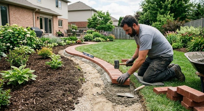 Brick Border Installation in Stamford, CT