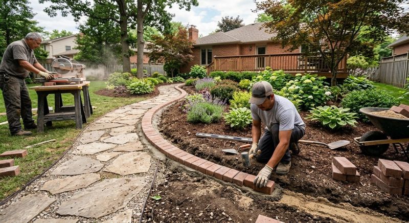 Brick Border Installation in Stamford, CT
