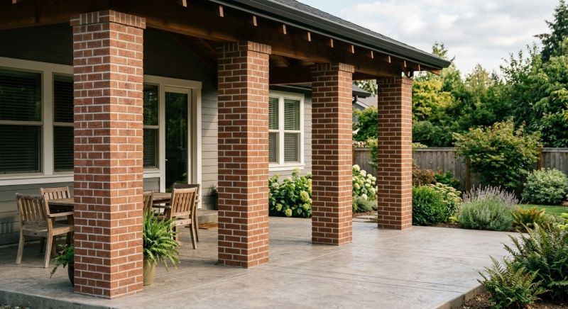Brick Columns Installation in West Hartford, CT