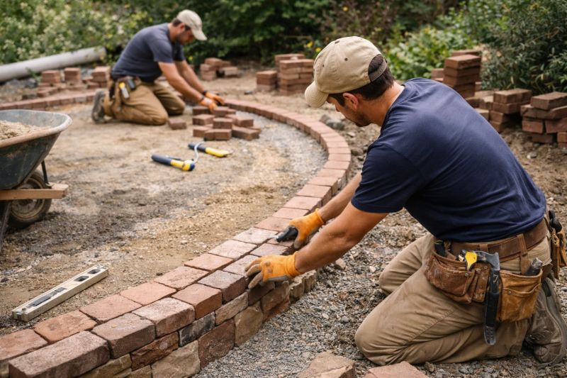 Brick Hardscape Installation in Stamford, CT