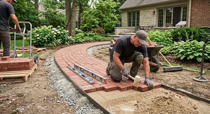Brick Hardscape Installation in Nashua, NH