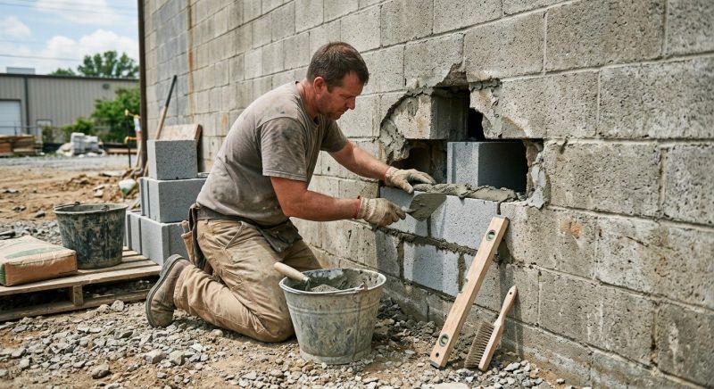 Cinder Block Repair in Cleveland, OH